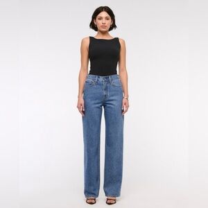 Abercrombie & Fitch High Rise The Loose Bedazzled Jeans